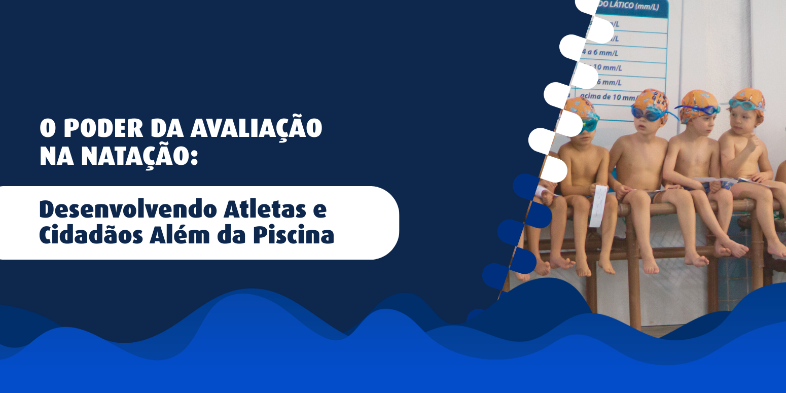 alunos de natação durante o período avaliativo na Metodologia Gustavo Borges