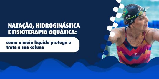senhora fazendo aula de natação na academia GB
