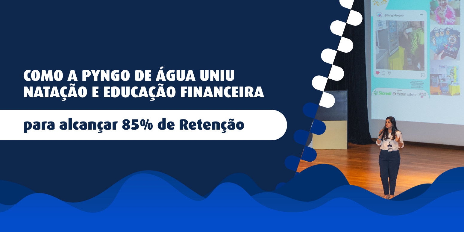Credenciada da Metodologia Gustavo Borges em palestra durante o EIN - Encontro Internacional de Natação