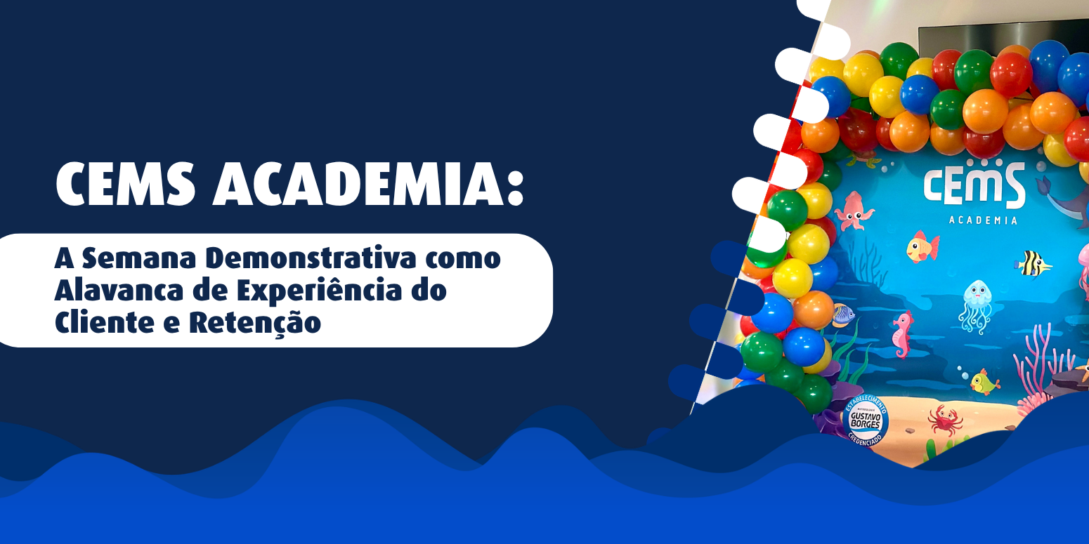 CEMS Academia, credenciada da Metodologia Gustavo Borges, decorada para o Período demonstrativo.