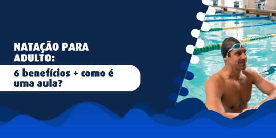 Aula de natação para adulto