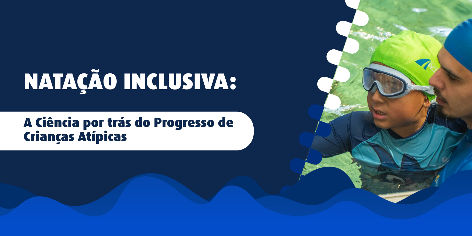 Cria autista em aula de natação com professor da Metodologia Gustavo Borges 